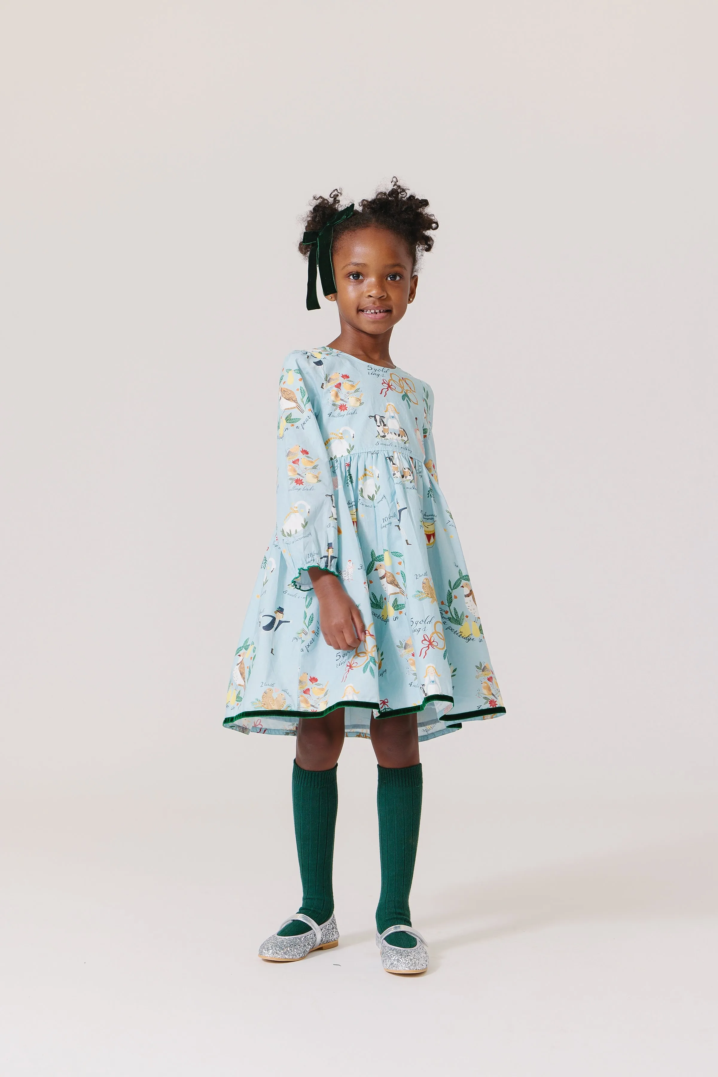 Robe Amma pour Fille - Les 12 Jours de Noël
