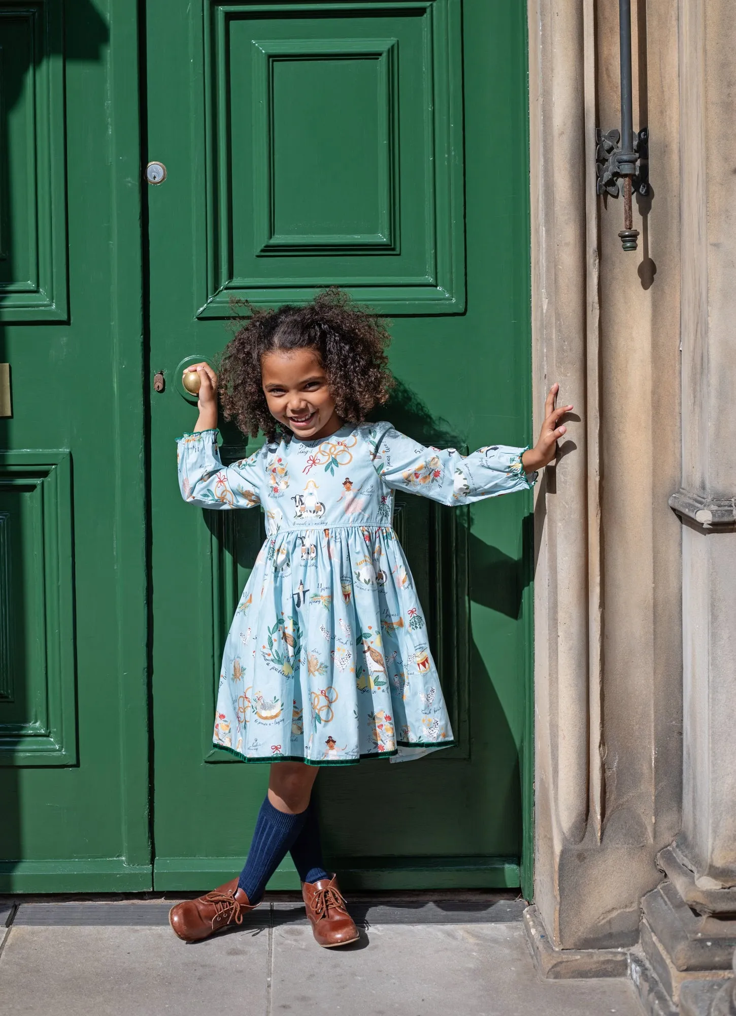 Robe Amma pour Fille - Les 12 Jours de Noël