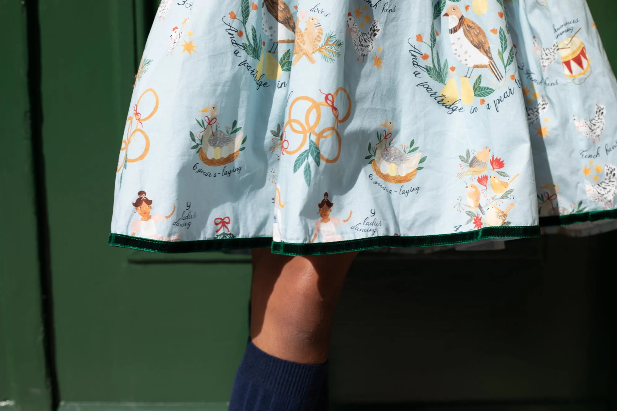 Robe Amma pour Fille - Les 12 Jours de Noël