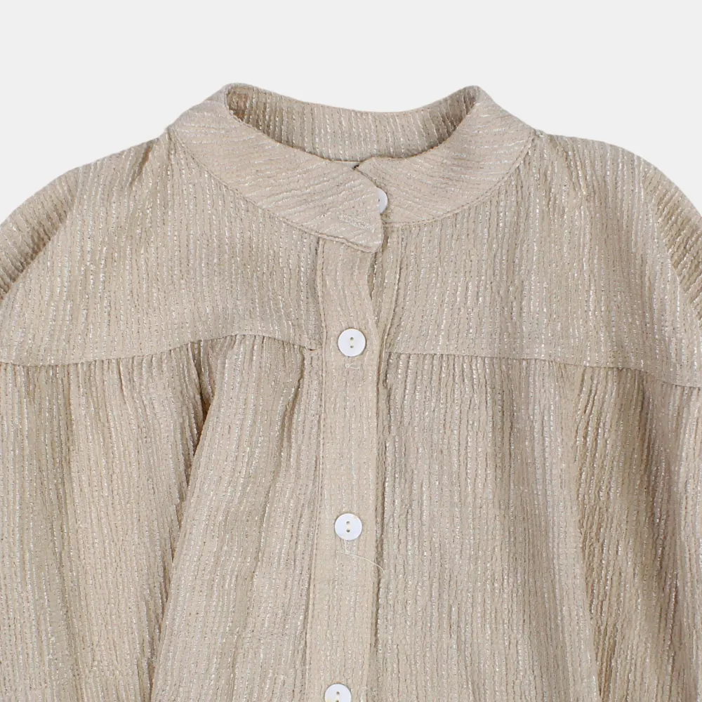Blouse à manches longues style batwing pour filles