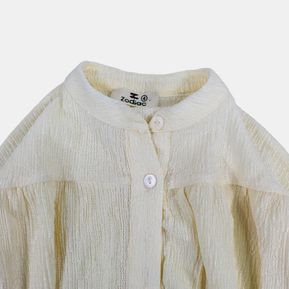 Blouse à manches longues style batwing pour filles