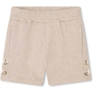 Shorts beige pour filles avec rubans latéraux