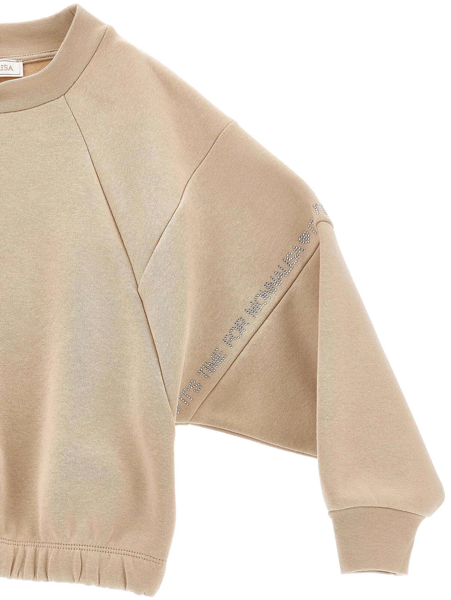 Sweat-shirt & pantalon de jogging beige pour filles