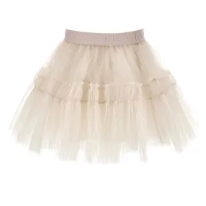 Jupe en tulle beige pour filles