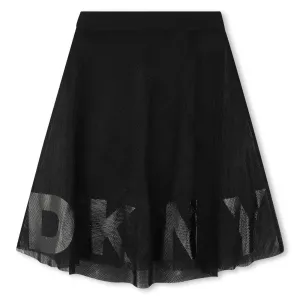 Jupe en tulle avec logo noir pour filles