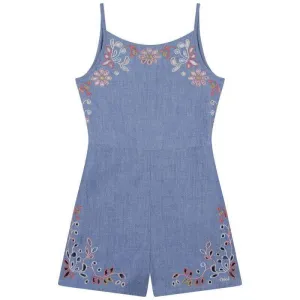 Combinaison en Coton Bleu pour Fille