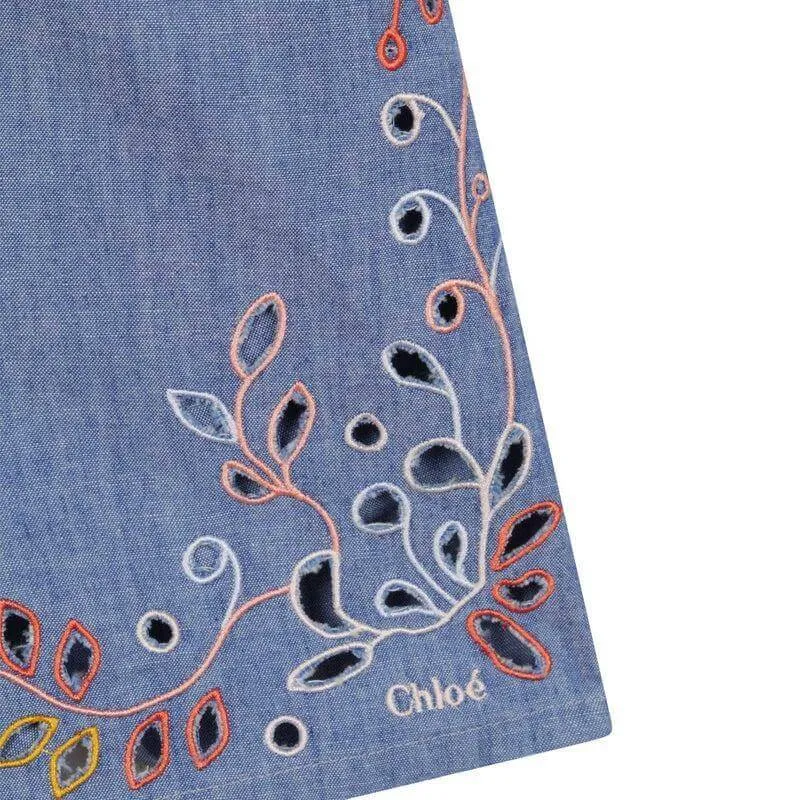 Combinaison en Coton Bleu pour Fille