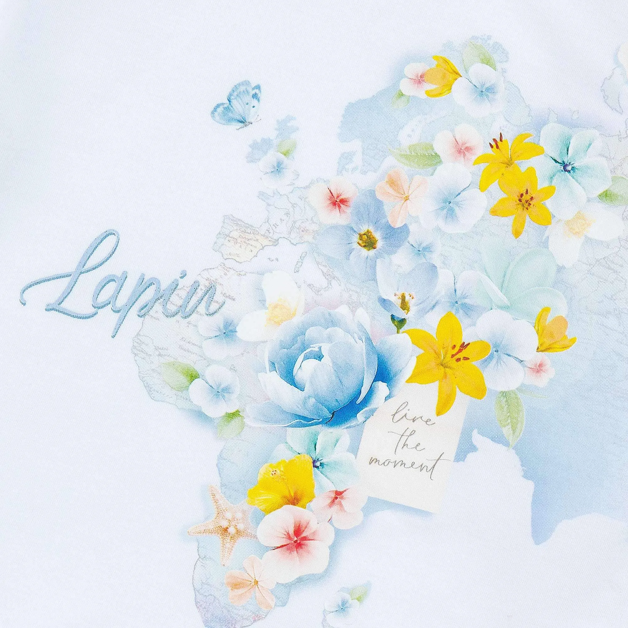 Ensemble Jupe Tulle Fleur Bleue pour Filles