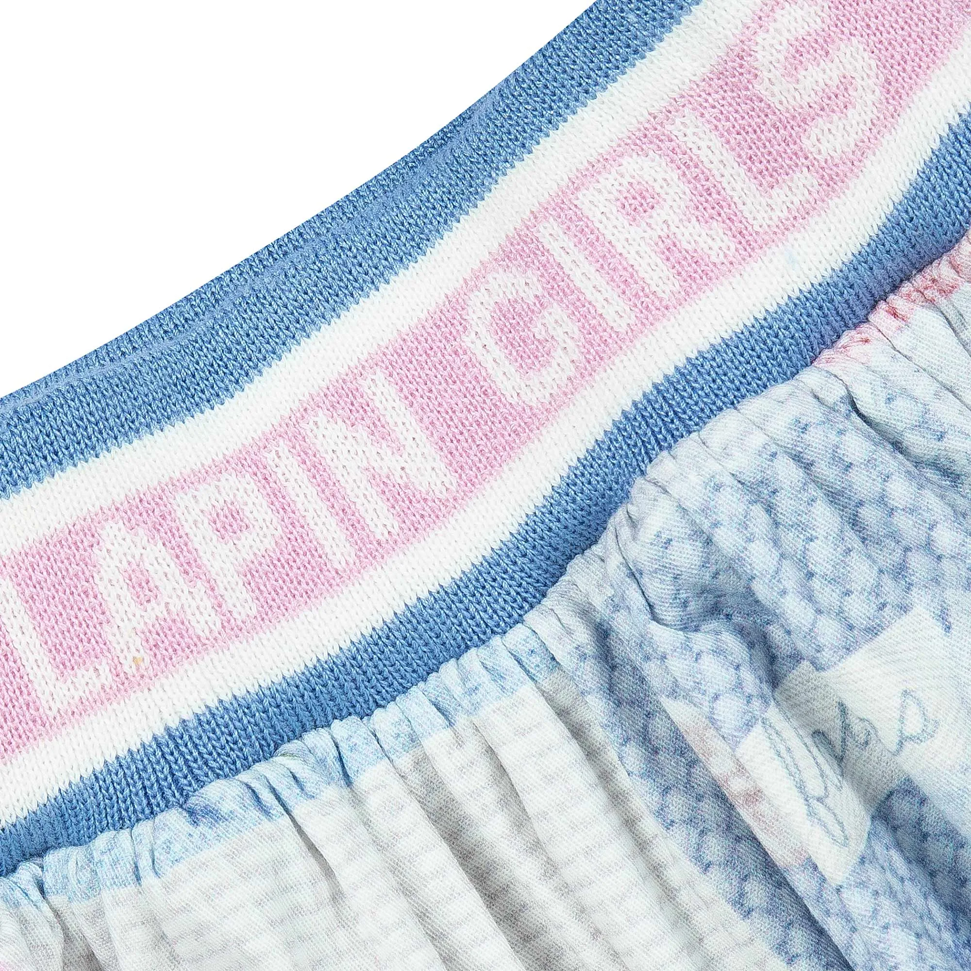 Ensemble Jupe à Motifs Bleus pour Filles