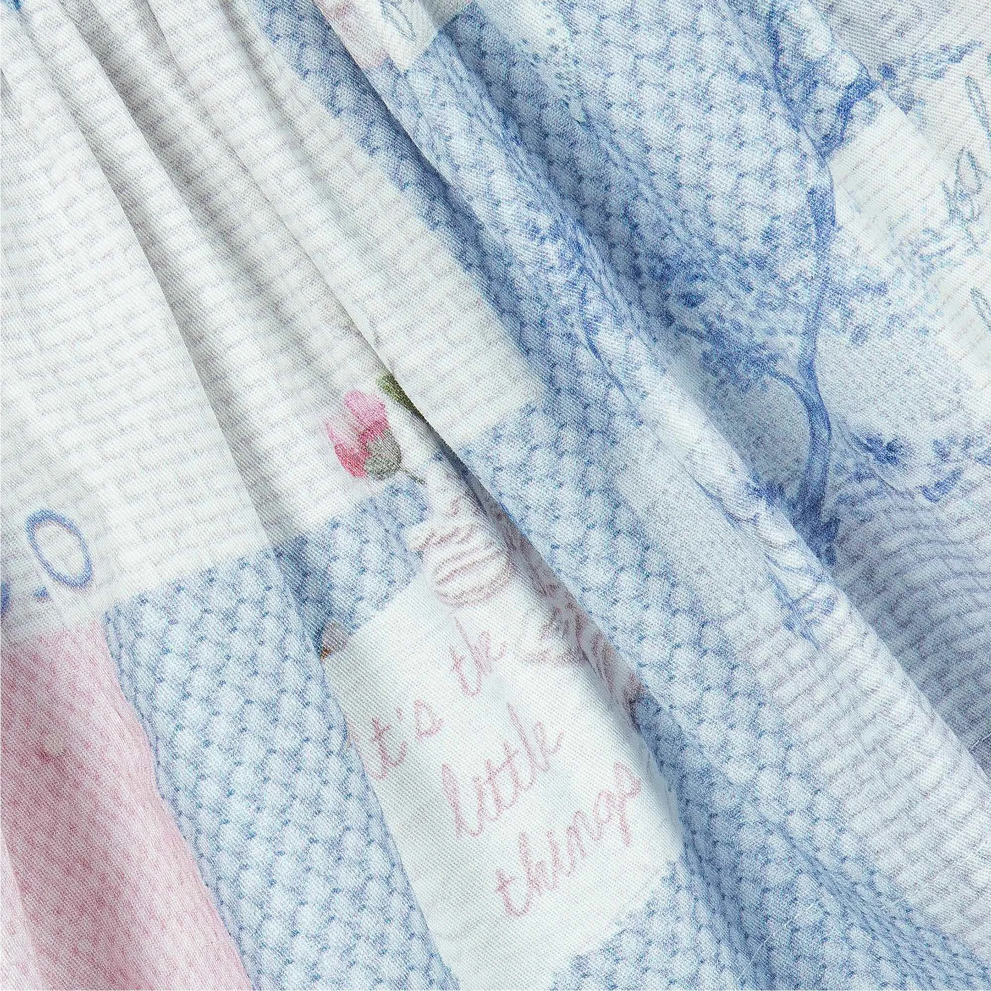 Ensemble Jupe à Motifs Bleus pour Filles