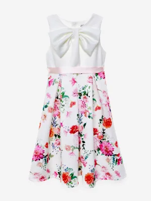 Robe Botanique de Beauté pour Fille en Blanc