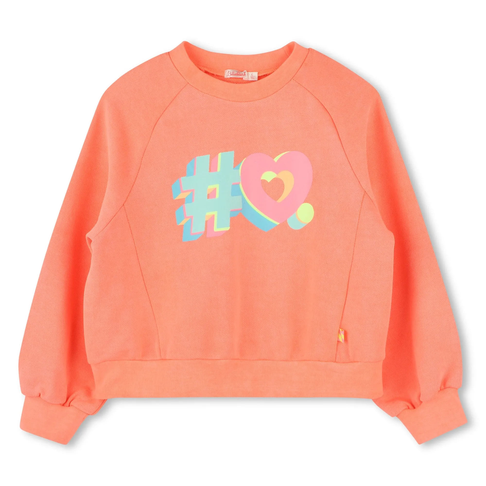 Sweat à capuche corail pour filles