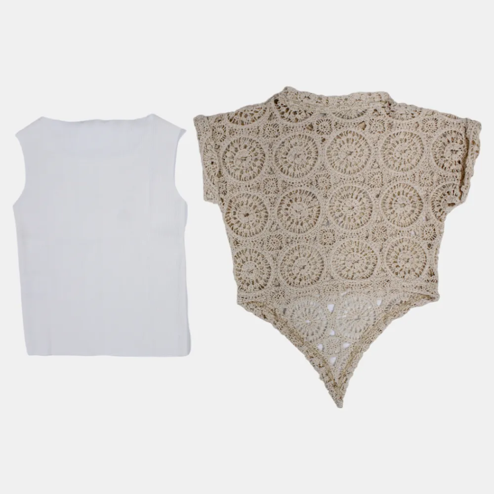 Blouse en Coton pour Filles avec Détails en Dentelle