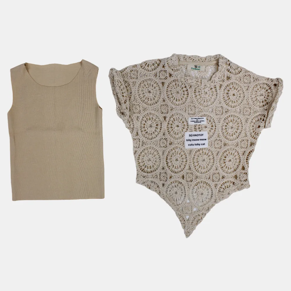 Blouse en Coton pour Filles avec Détails en Dentelle