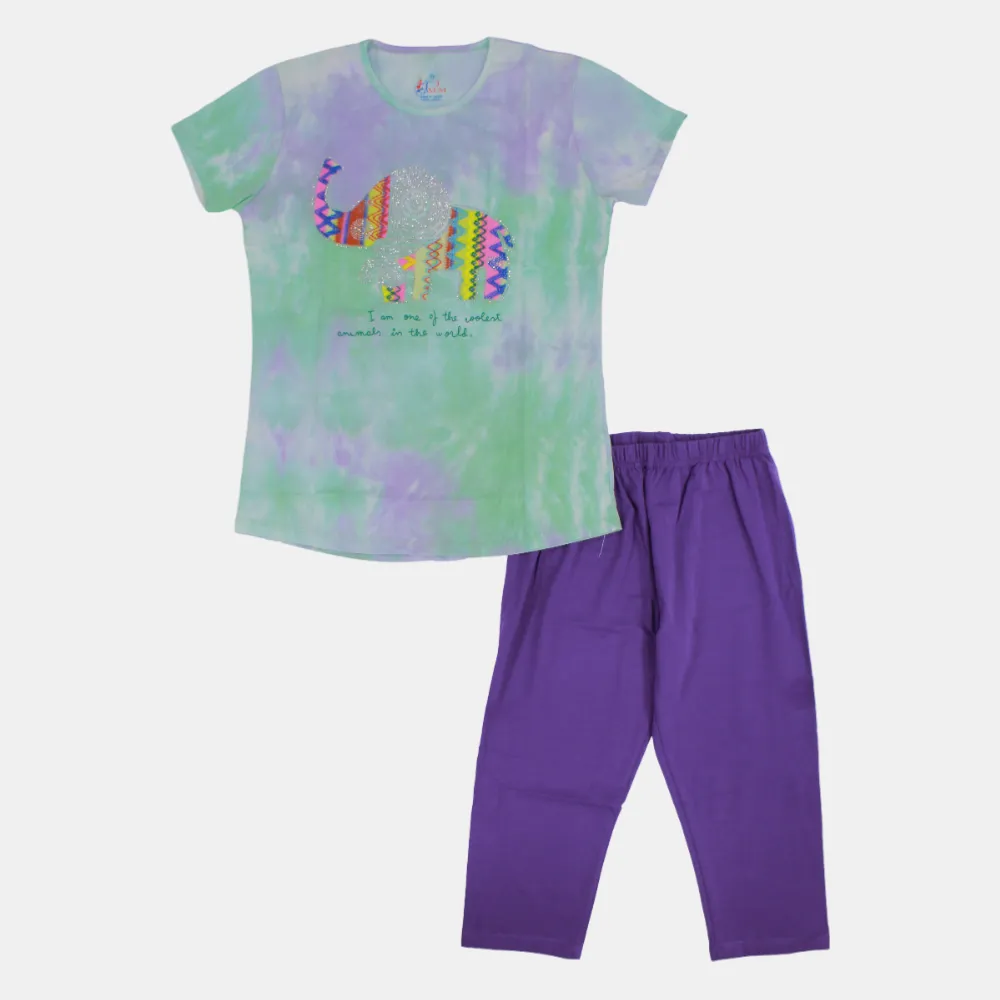 Pyjama en coton pour filles – Multicolore