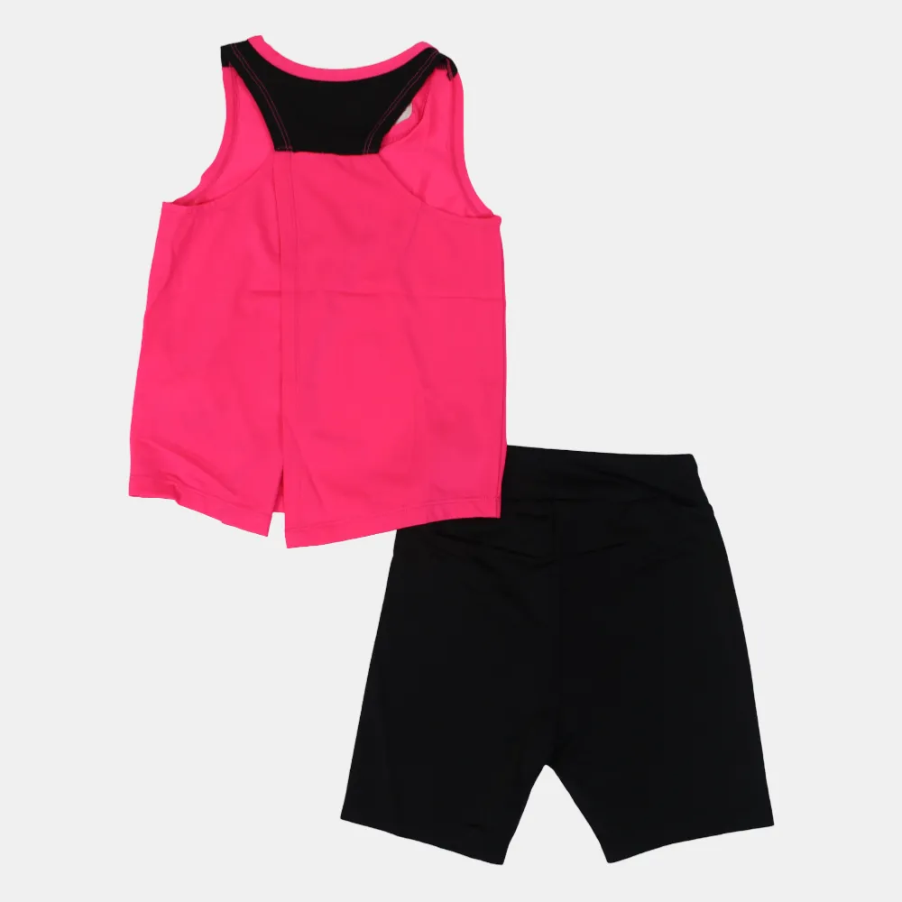 Ensemble 2 pièces sans manches en coton pour filles