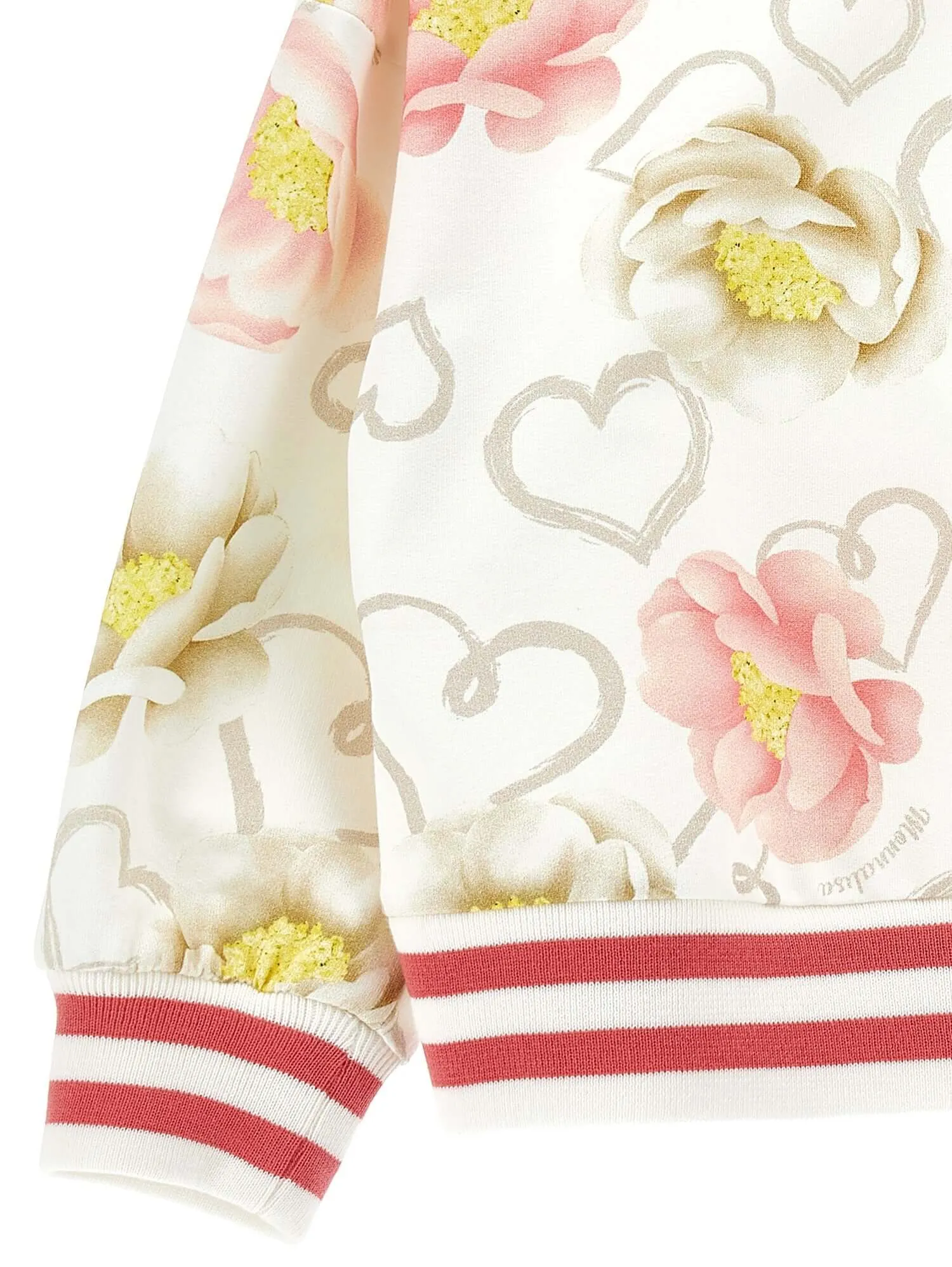 Pull floral crème pour filles
