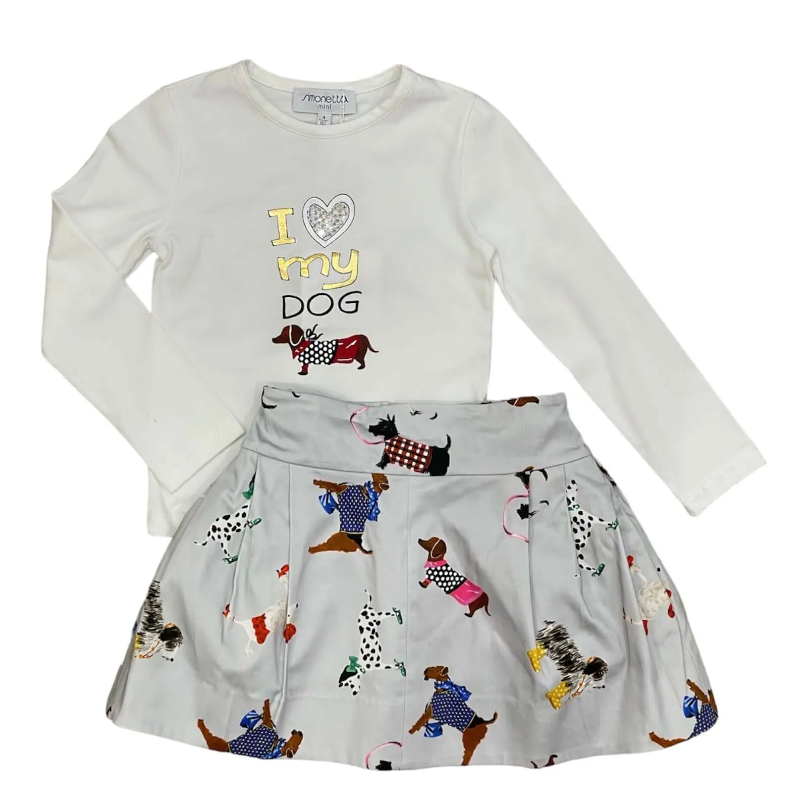 Ensemble Jupe Crème pour Filles