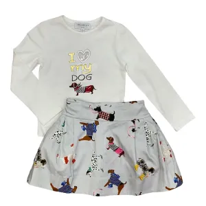 Ensemble Jupe Crème pour Filles