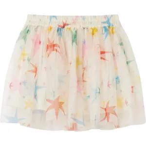 Jupe en tulle étoilée crème pour filles