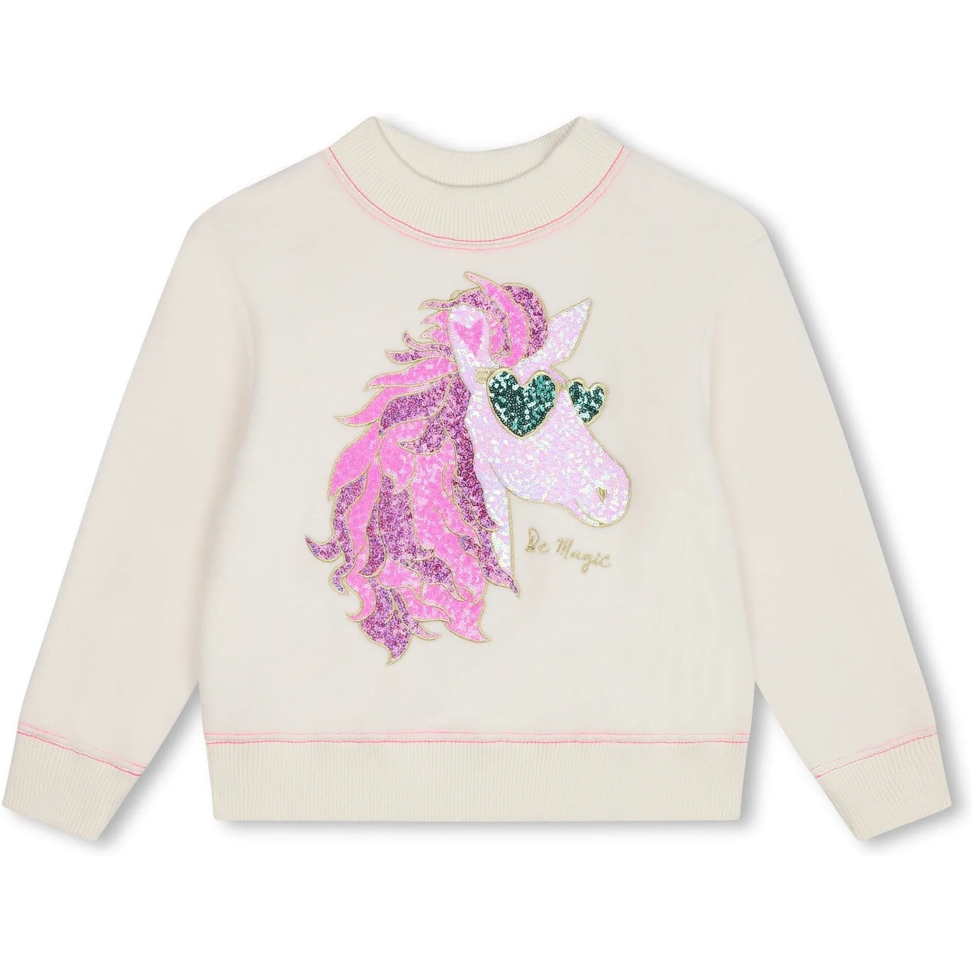 Sweat-shirt Licorne Crème pour Filles