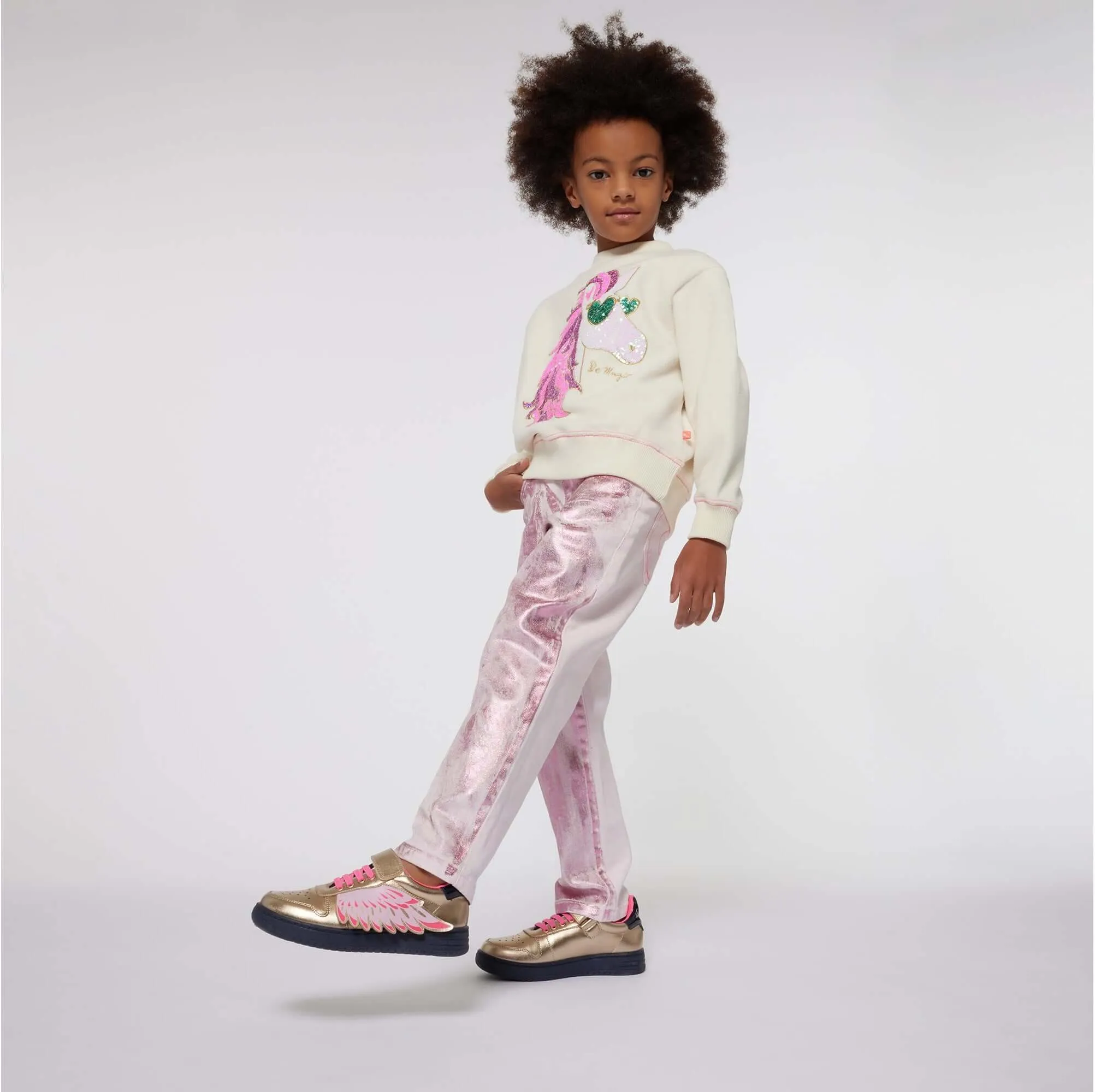 Sweat-shirt Licorne Crème pour Filles