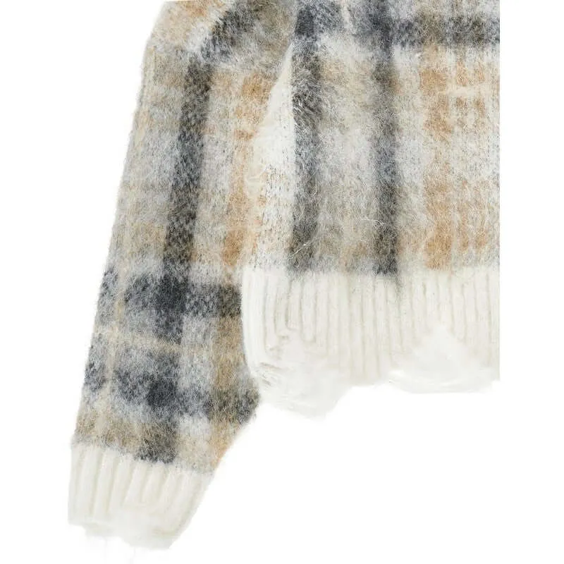 Pull en laine crème pour filles