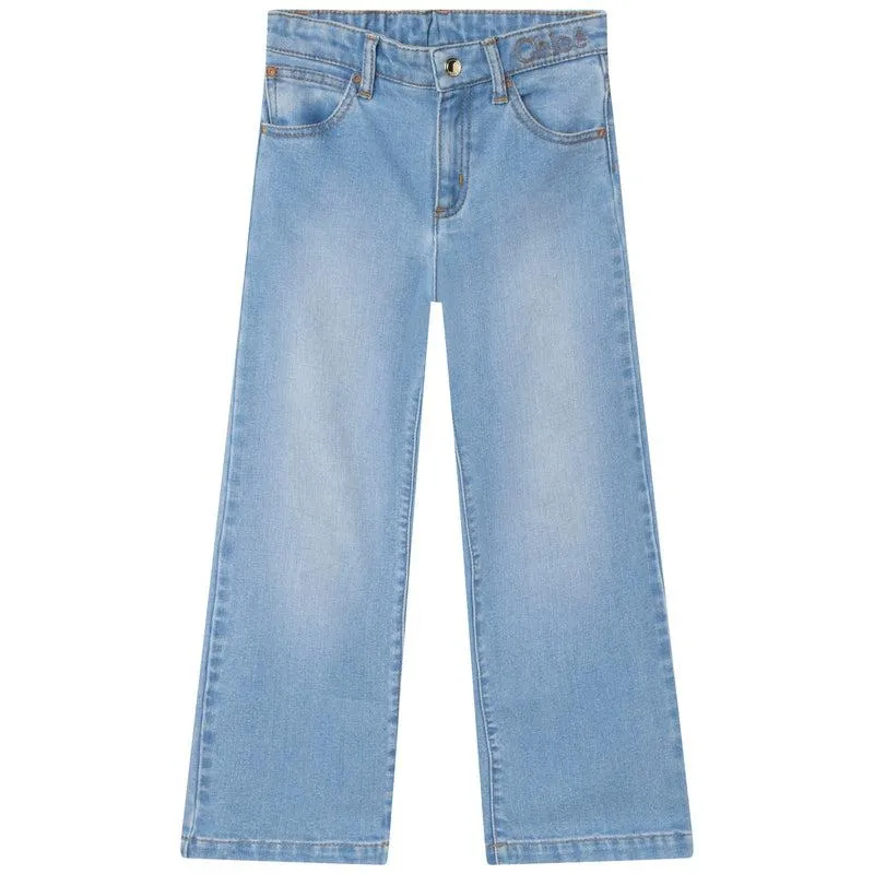 Pantalon en jean bleu pour filles