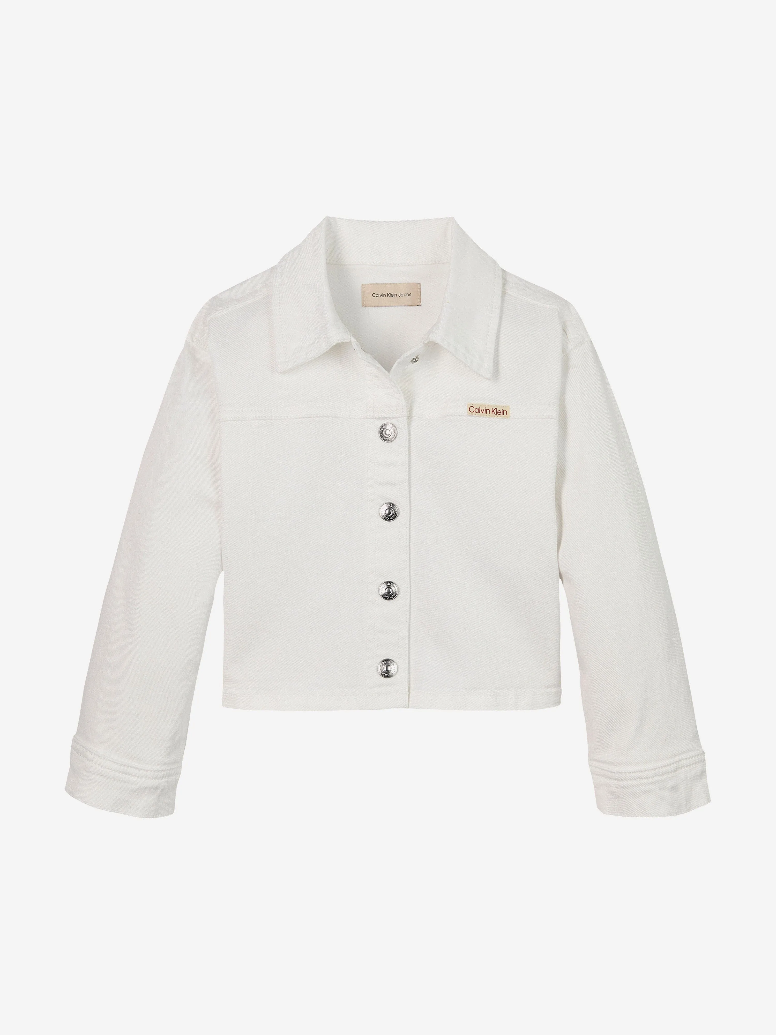 Veste en jean pour filles en blanc