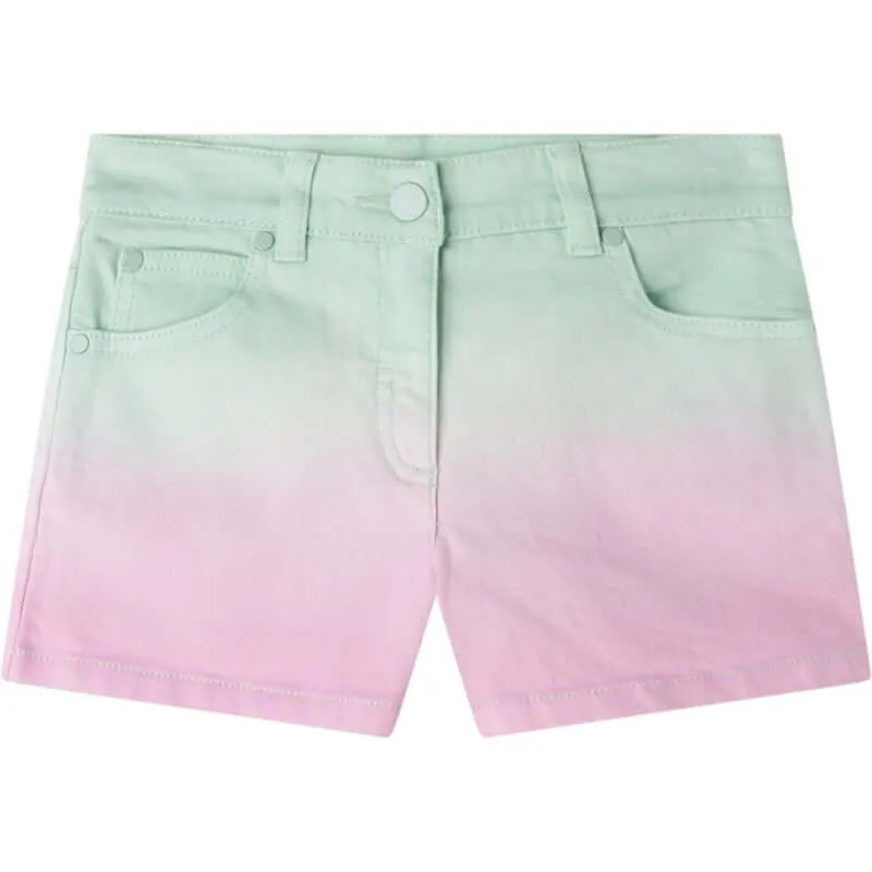 Shortes en jean tie-dye pour filles