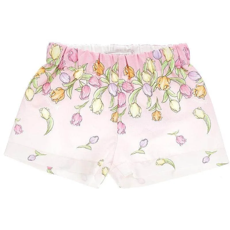 Shorty à fleurs pour filles