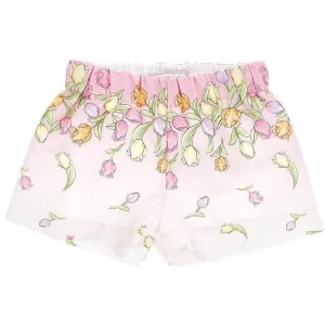Shorty à fleurs pour filles