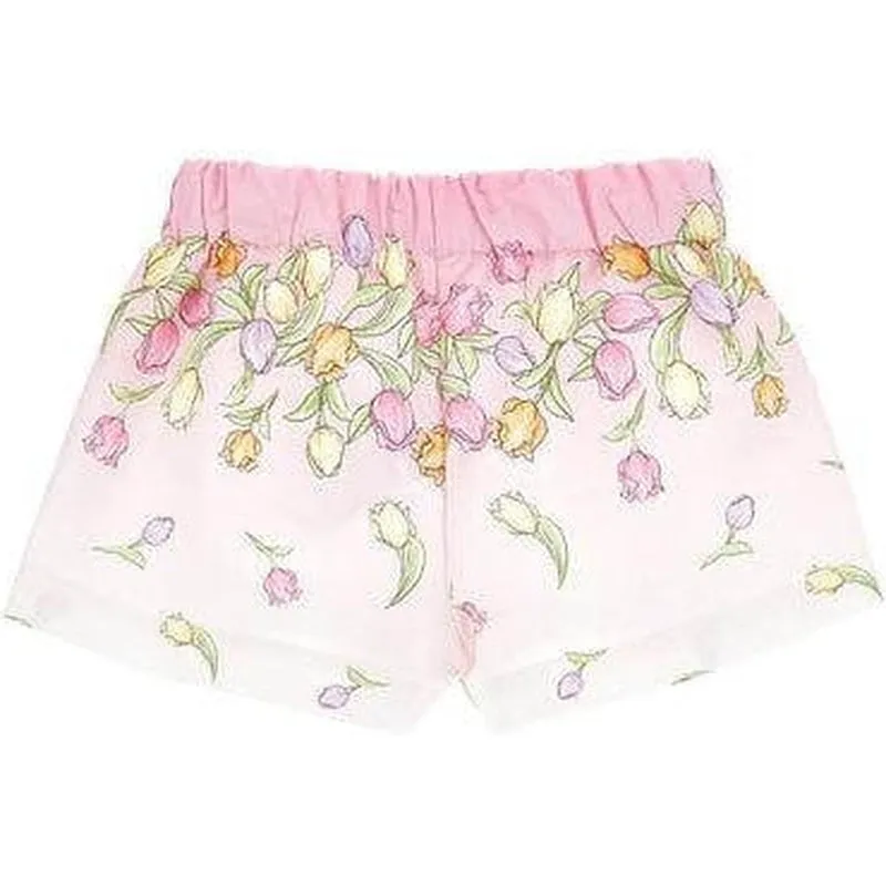 Shorty à fleurs pour filles