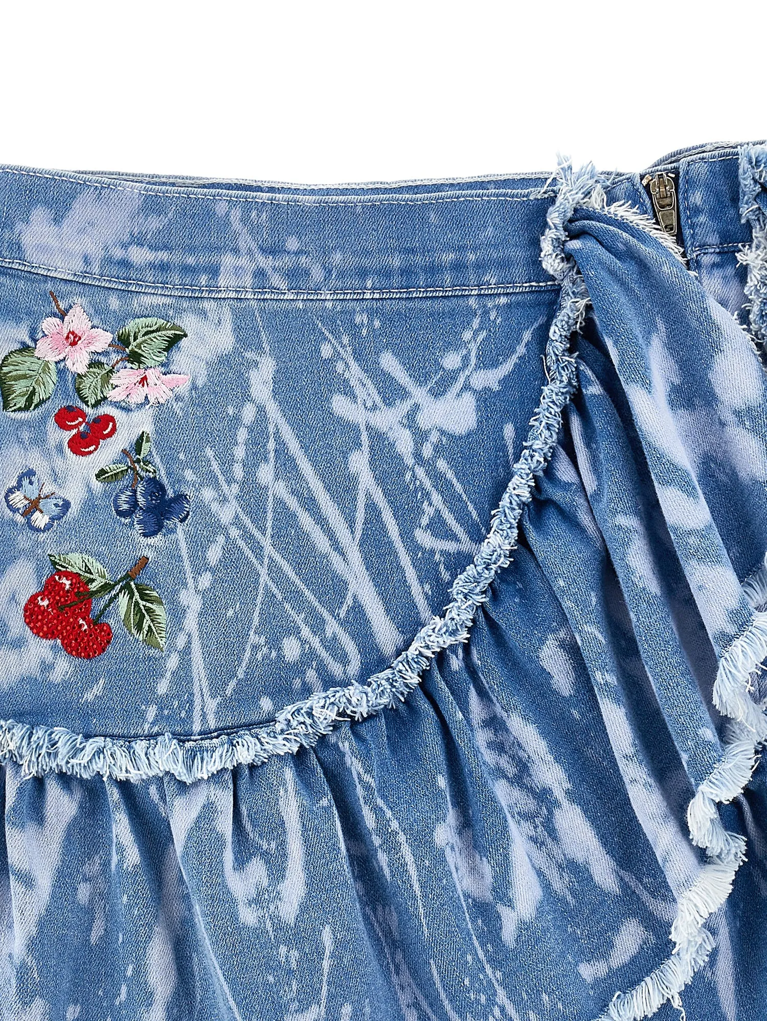 Jupe en Jean à Volants pour Fille