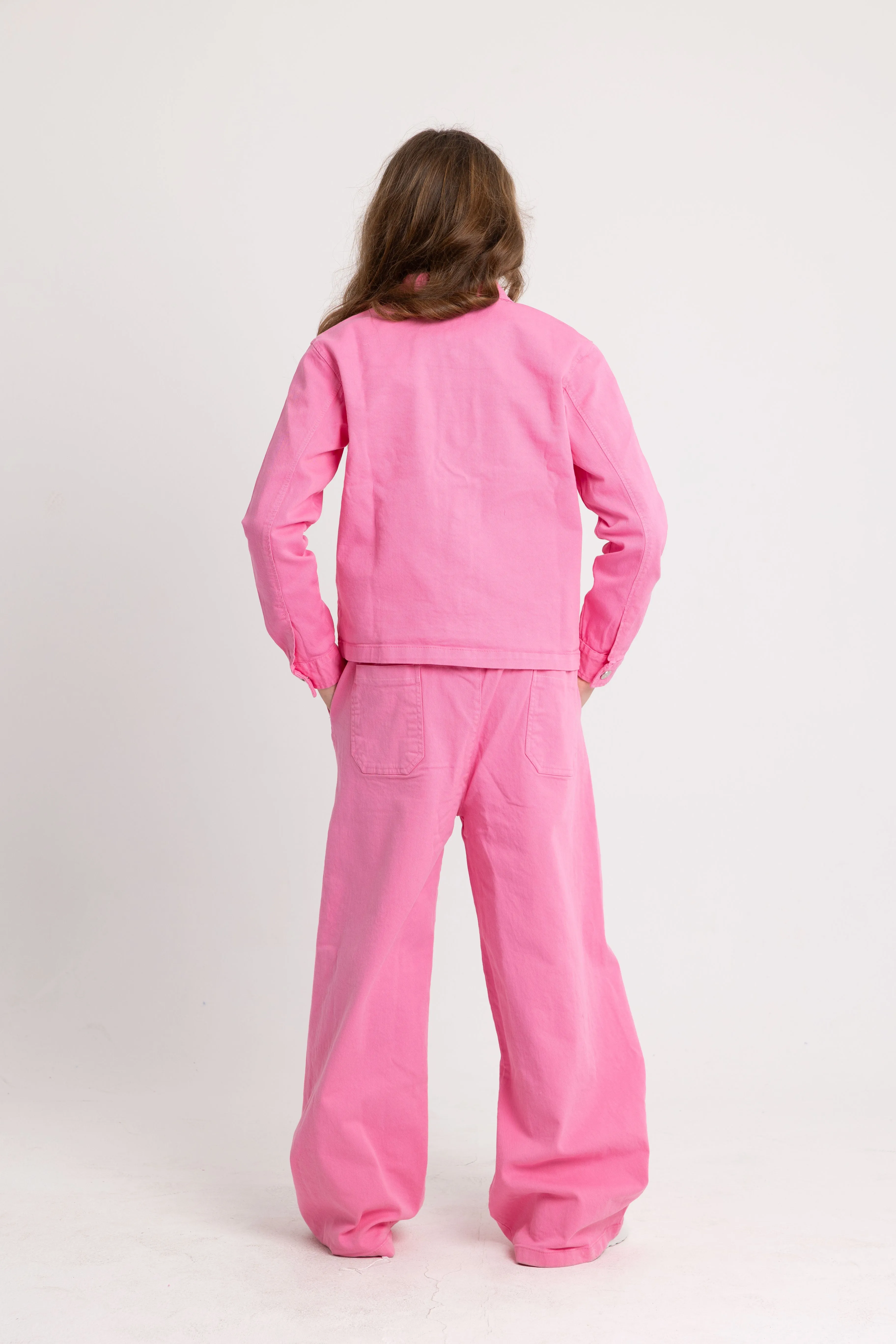 Pantalon en Gabardine pour Filles – Fuchsia