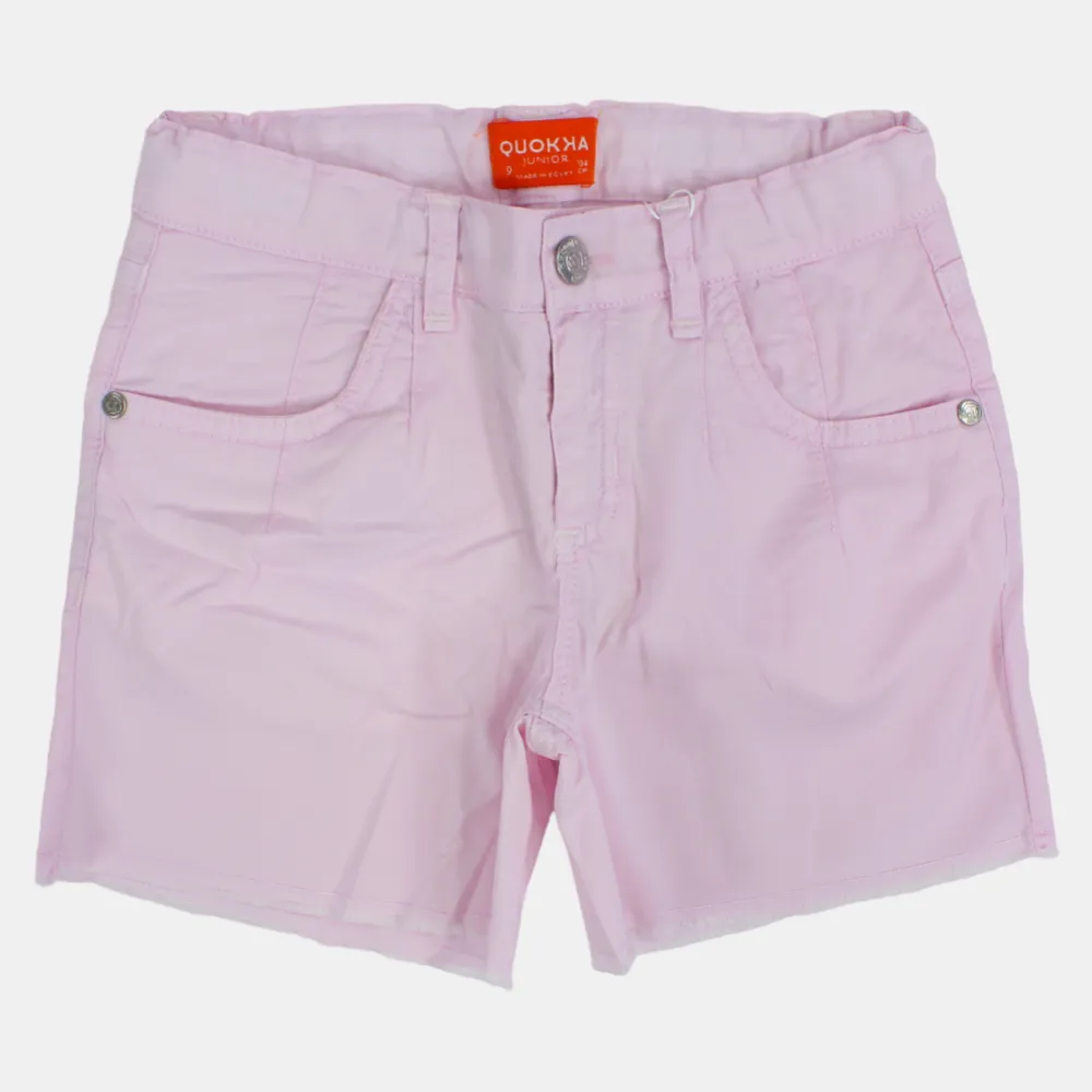 Short en Gabardine pour Filles