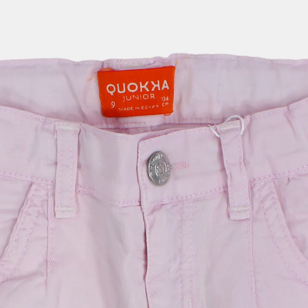 Short en Gabardine pour Filles