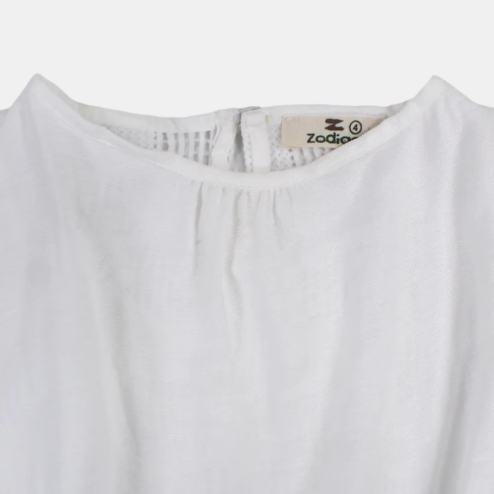 Blouse en Dentelle pour Filles – Manches Courtes
