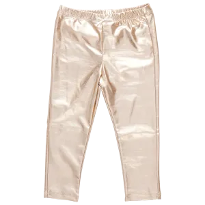 Legging Femme Lame - Or Clair