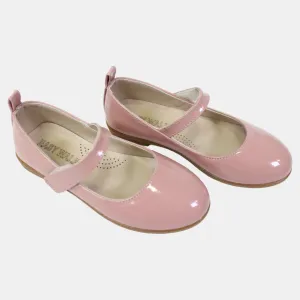 Chaussures en Cuir pour Filles – Rose Brillant