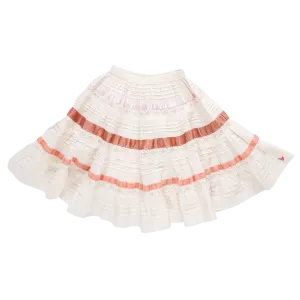 Jupe Lorin pour Filles - Blanc Antique