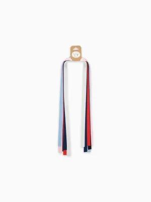 ensemble de 6 rubans satinés pour cheveux pour filles