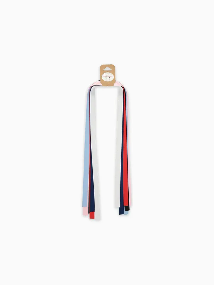 ensemble de 6 rubans satinés pour cheveux pour filles