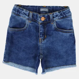 Shorts en jean marine pour filles