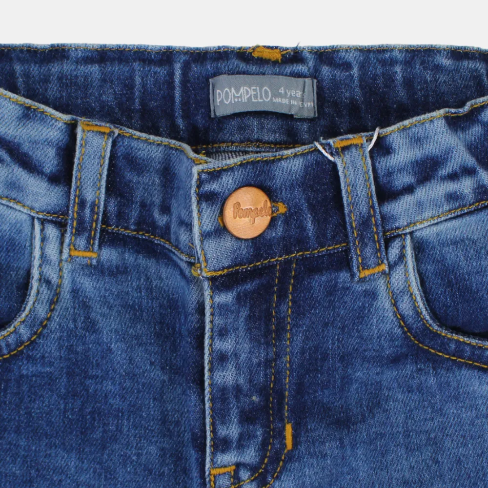 Shorts en jean marine pour filles