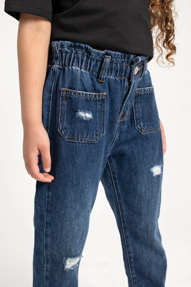Jeans déchirés pour filles