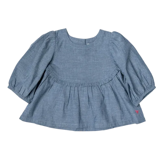 Haut Rowan pour Filles - Chambray