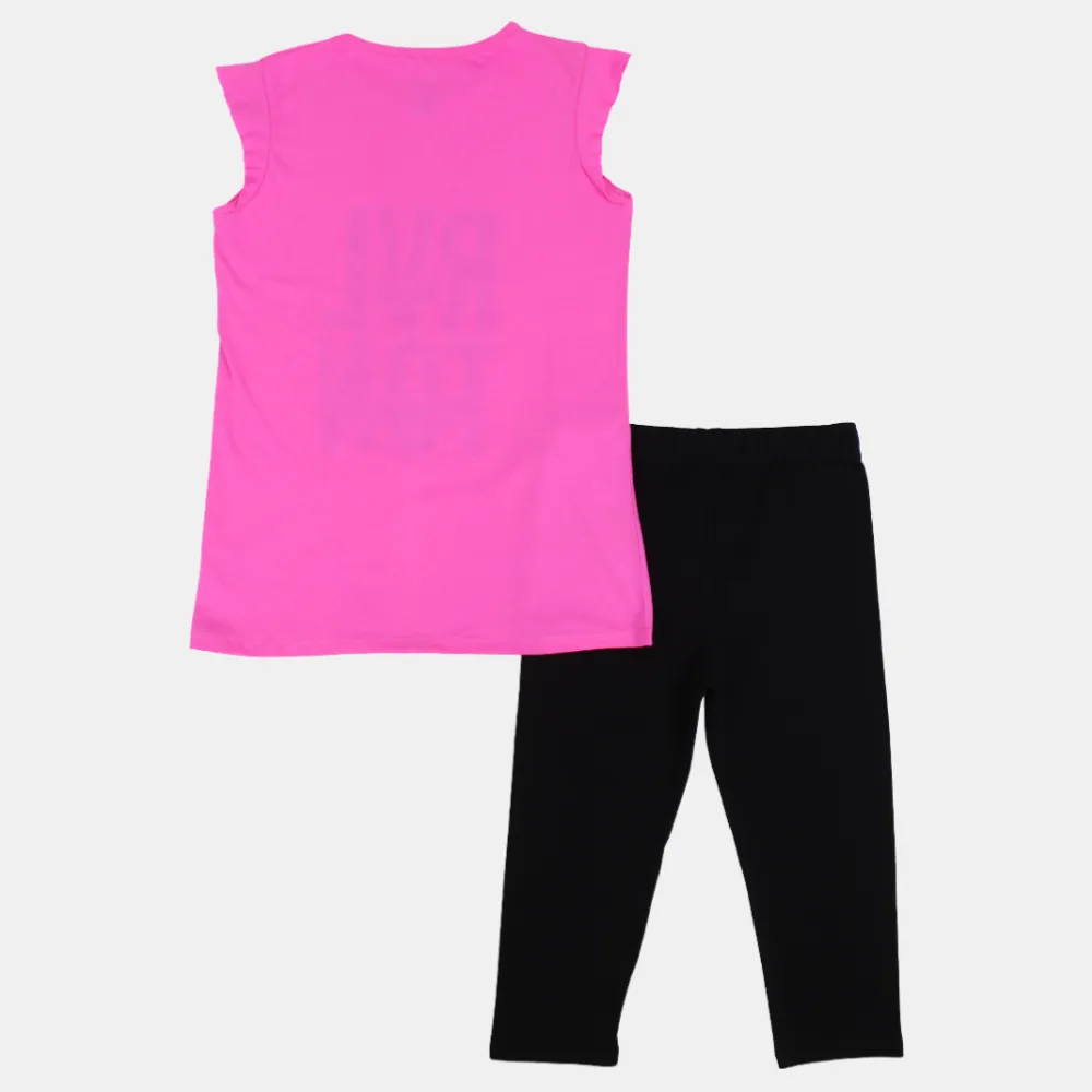 Pyjama sans manches en coton pour filles
