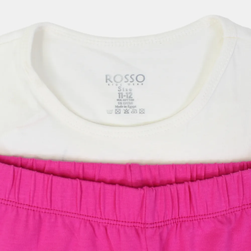 Pyjama sans manches en coton pour filles