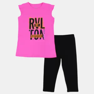 Pyjama sans manches en coton pour filles